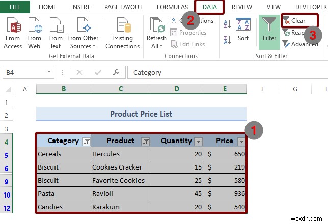 Excel में फ़िल्टर कैसे जोड़ें (4 तरीके)