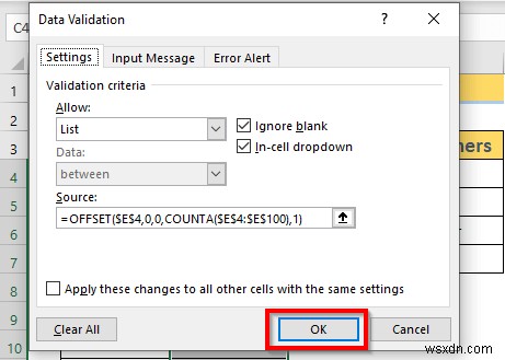 Excel OFFSET का उपयोग करके डायनामिक ड्रॉप डाउन सूची कैसे बनाएं (3 तरीके)