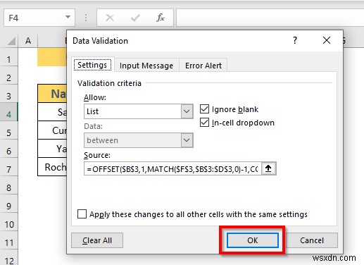 Excel OFFSET का उपयोग करके डायनामिक ड्रॉप डाउन सूची कैसे बनाएं (3 तरीके)