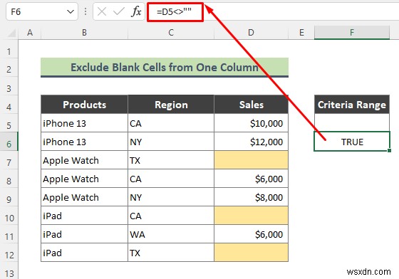 Excel में ब्लैंक सेल्स को बहिष्कृत करने के लिए उन्नत फ़िल्टर का उपयोग कैसे करें (3 आसान ट्रिक्स)