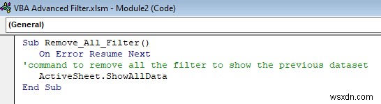 Excel VBA:एक श्रेणी में कई मानदंडों के साथ उन्नत फ़िल्टर (5 तरीके)