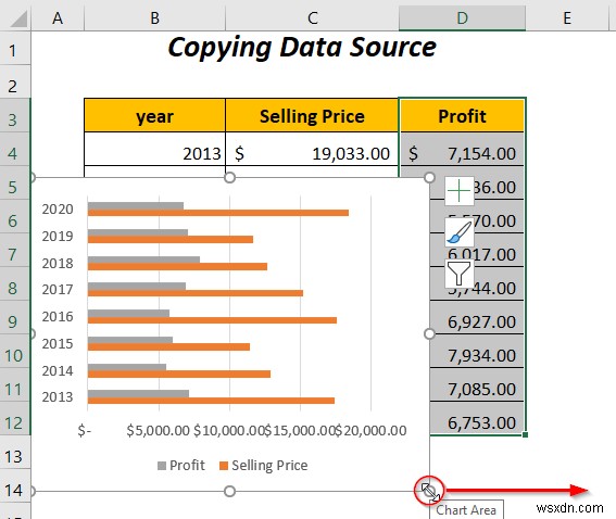 Excel में दो बार ग्राफ़ को कैसे संयोजित करें (5 तरीके)