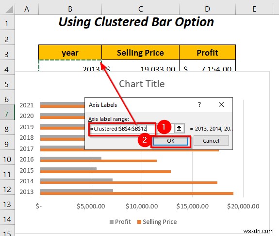 Excel में दो बार ग्राफ़ को कैसे संयोजित करें (5 तरीके)