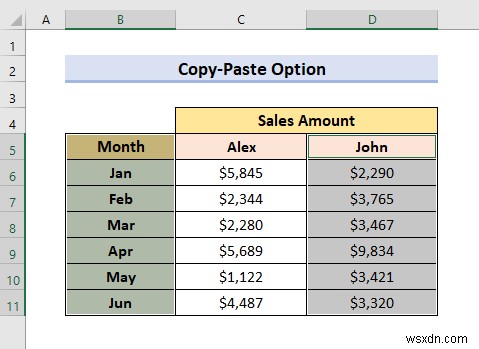 Excel में दो लाइन ग्राफ़ को कैसे संयोजित करें (3 तरीके)