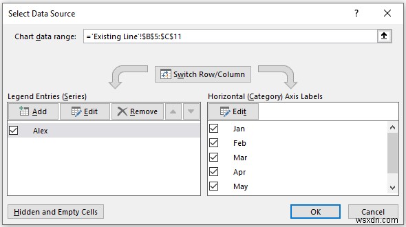 Excel में दो लाइन ग्राफ़ को कैसे संयोजित करें (3 तरीके)