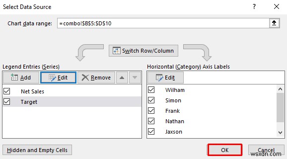 Excel में दो ग्राफ़ को कैसे संयोजित करें (2 तरीके)