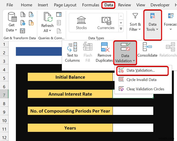 Excel में ड्रॉप डाउन सूची के साथ फॉर्म कैसे बनाएं