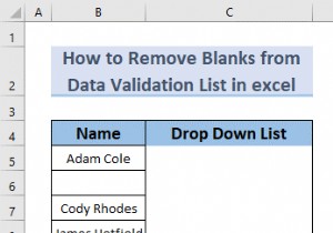 Excel में डेटा सत्यापन सूची से रिक्त स्थान कैसे निकालें (5 तरीके)