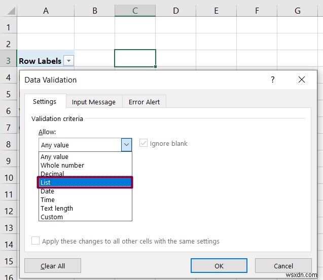 Excel में अद्वितीय मानों के साथ ड्रॉप डाउन सूची कैसे बनाएं (4 तरीके)