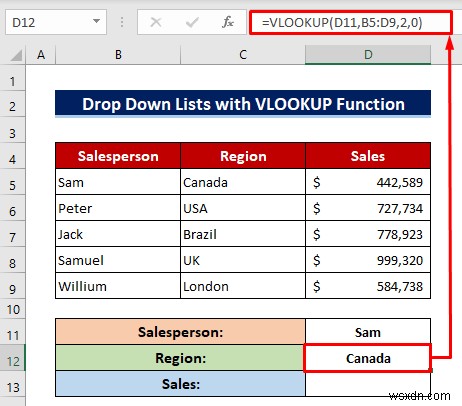 Excel डेटा सत्यापन में कस्टम VLOOKUP फॉर्मूला का उपयोग कैसे करें