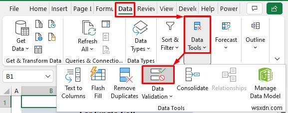 Excel में एकाधिक मानदंडों के लिए कस्टम डेटा सत्यापन लागू करें (4 उदाहरण)