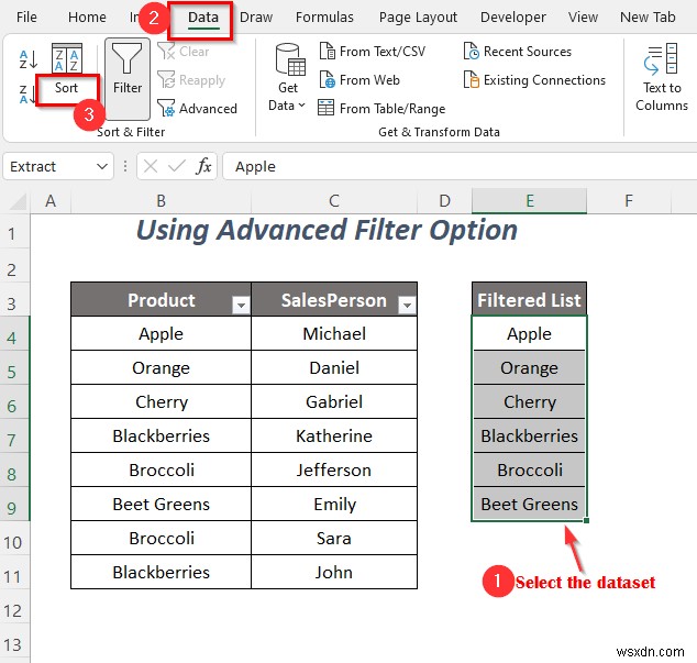 Excel में फ़िल्टर ड्रॉप-डाउन सूची की प्रतिलिपि कैसे करें (5 तरीके)