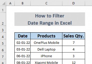 Excel में दिनांक सीमा को कैसे फ़िल्टर करें (5 आसान तरीके)