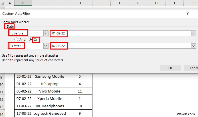 Excel में दिनांक सीमा को कैसे फ़िल्टर करें (5 आसान तरीके)