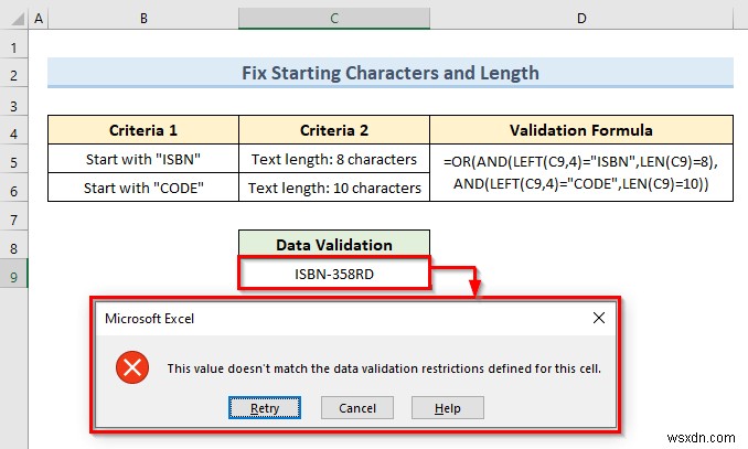 Excel में एक सेल में एकाधिक डेटा सत्यापन कैसे लागू करें (3 उदाहरण)