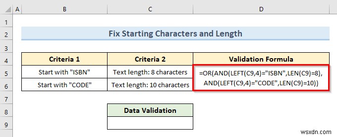 Excel में एक सेल में एकाधिक डेटा सत्यापन कैसे लागू करें (3 उदाहरण)