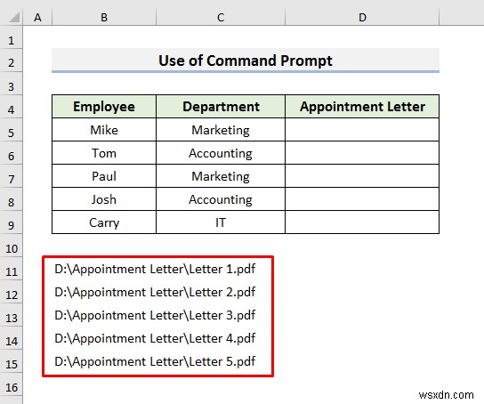 Excel में एकाधिक PDF फ़ाइलों को हाइपरलिंक कैसे करें (3 तरीके)