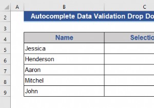 एक्सेल में स्वत:पूर्ण डेटा सत्यापन ड्रॉप डाउन सूची (2 तरीके)