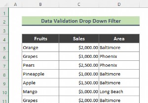Excel Data Validation Drop Down List with Filter (2 उदाहरण)
