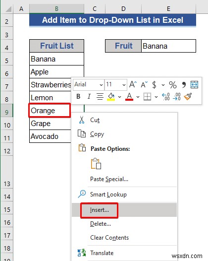 Excel में ड्रॉप-डाउन सूची में आइटम कैसे जोड़ें (5 तरीके)