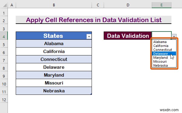एक्सेल में तालिका से डेटा सत्यापन सूची कैसे बनाएं (3 तरीके)