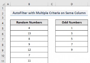 VBA टू ऑटोफिल्टर एक्सेल में एक ही फील्ड पर एक से अधिक मापदंड के साथ (4 तरीके)