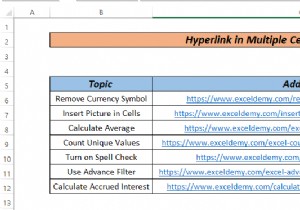 Excel में एकाधिक कक्षों को हाइपरलिंक कैसे करें (3 तरीके)