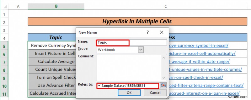 Excel में एकाधिक कक्षों को हाइपरलिंक कैसे करें (3 तरीके)