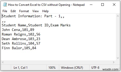 बिना खोले एक्सेल को CSV में कैसे बदलें (4 आसान तरीके)