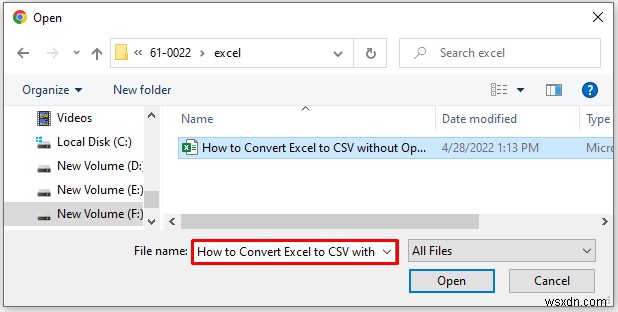 बिना खोले एक्सेल को CSV में कैसे बदलें (4 आसान तरीके)