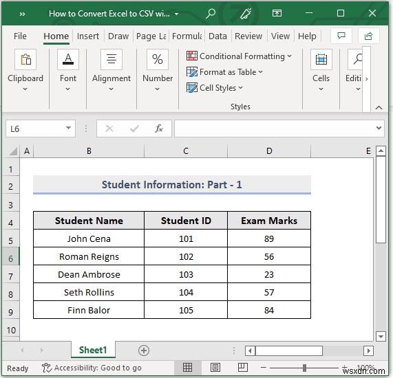 बिना खोले एक्सेल को CSV में कैसे बदलें (4 आसान तरीके)