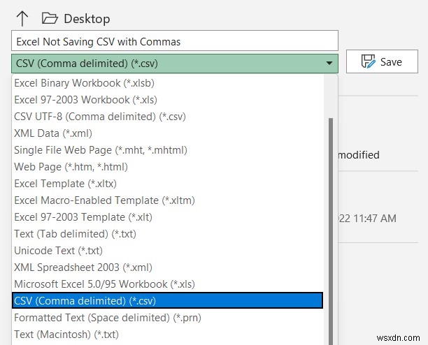 [फिक्स्ड!] एक्सेल नॉट सेविंग सीएसवी को कॉमा के साथ (7 संभावित समाधान)