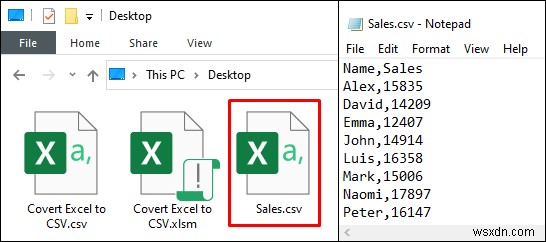 एक्सेल को कॉमा सीमांकित CSV फ़ाइल में बदलें (2 आसान तरीके)