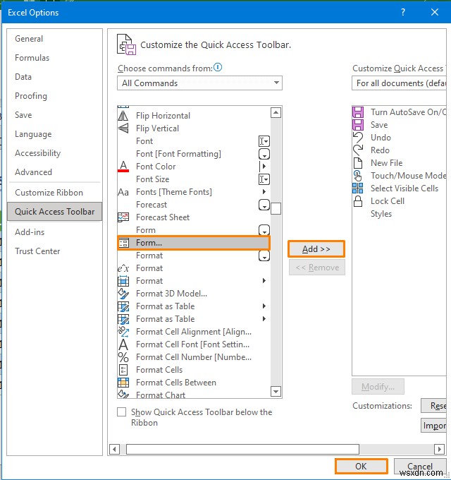 Excel में फॉर्म के साथ डेटाबेस कैसे बनाएं