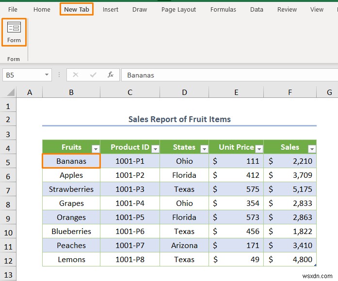 Excel में फॉर्म के साथ डेटाबेस कैसे बनाएं