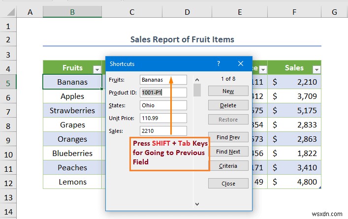 Excel में फॉर्म के साथ डेटाबेस कैसे बनाएं