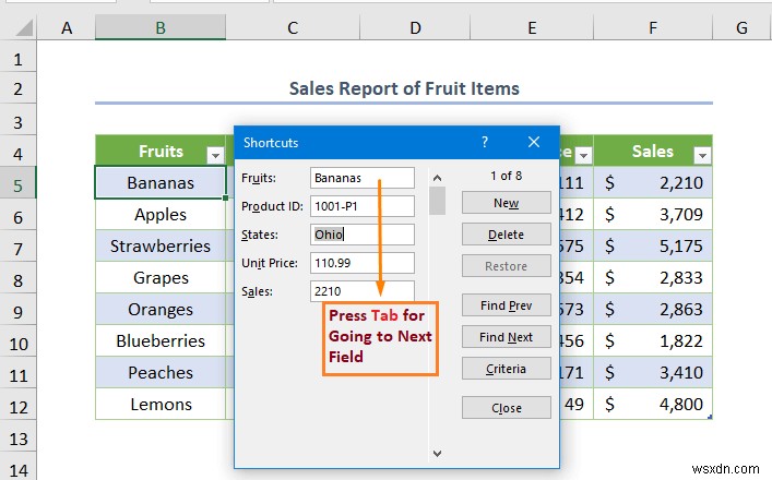 Excel में फॉर्म के साथ डेटाबेस कैसे बनाएं