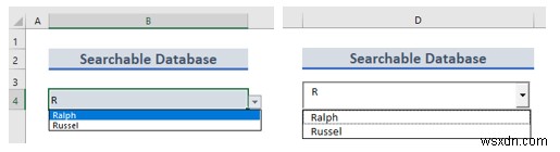 Excel में खोजने योग्य डेटाबेस कैसे बनाएं (2 क्विक ट्रिक्स)