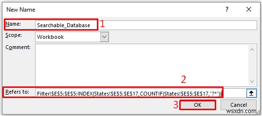 Excel में खोजने योग्य डेटाबेस कैसे बनाएं (2 क्विक ट्रिक्स)