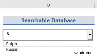 Excel में खोजने योग्य डेटाबेस कैसे बनाएं (2 क्विक ट्रिक्स)