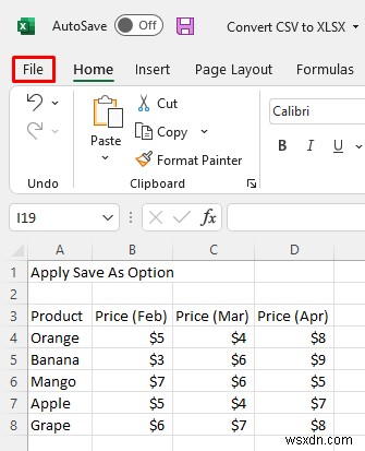 CSV को XLSX में कैसे बदलें (4 त्वरित तरीके)