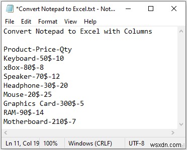 एक्सेल में नोटपैड या टेक्स्ट फाइल को कॉलम के साथ कैसे खोलें (3 आसान तरीके)