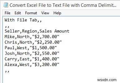 एक्सेल फाइल को टेक्स्ट फाइल में कॉमा सीमांकित के साथ कैसे बदलें (3 तरीके)
