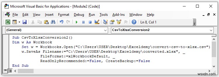 बिना खोले CSV को XLSX में कैसे बदलें (5 आसान तरीके)