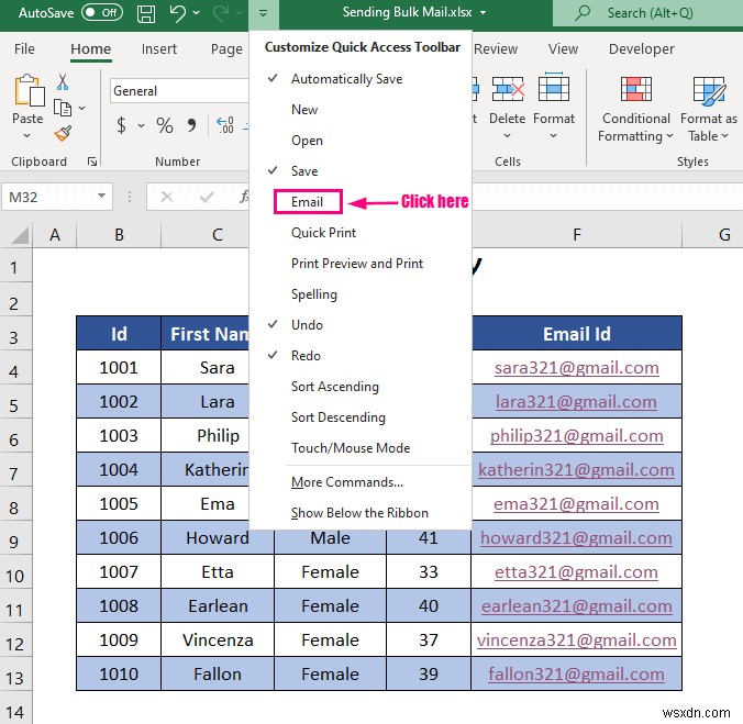 Excel का उपयोग करके आउटलुक से बल्क ईमेल कैसे भेजें (3 तरीके)