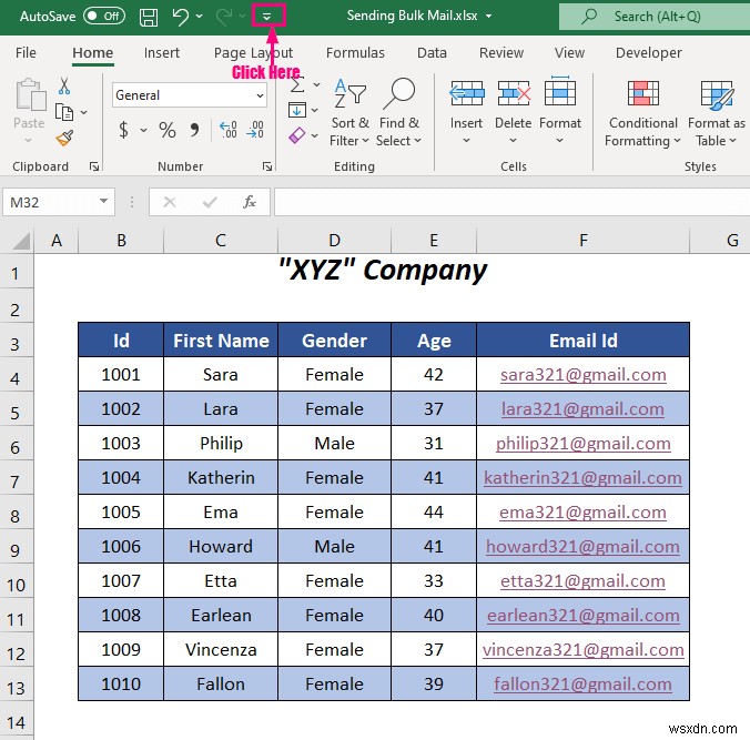 Excel का उपयोग करके आउटलुक से बल्क ईमेल कैसे भेजें (3 तरीके)