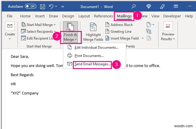 Excel का उपयोग करके आउटलुक से बल्क ईमेल कैसे भेजें (3 तरीके)