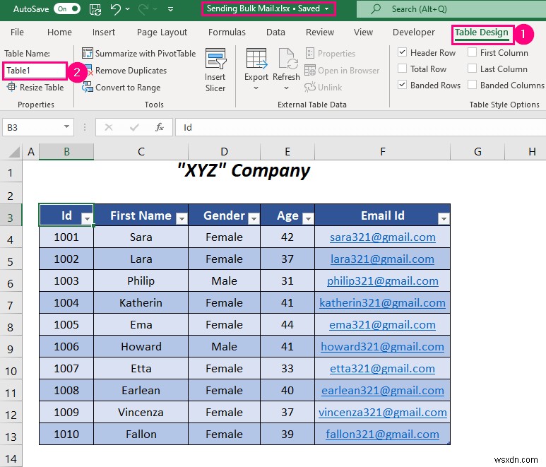 Excel का उपयोग करके आउटलुक से बल्क ईमेल कैसे भेजें (3 तरीके)