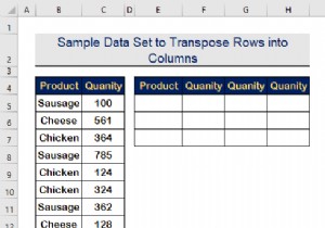 एक्सेल में मानदंड के आधार पर पंक्तियों को कॉलम में कैसे स्थानांतरित करें (2 तरीके)