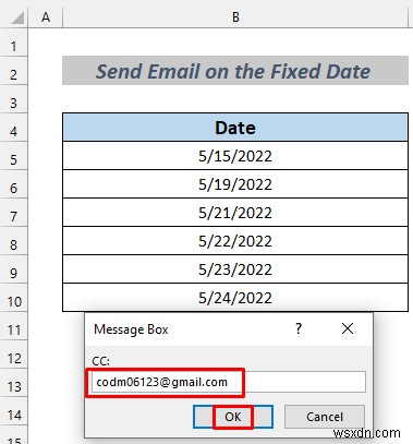 तारीख के आधार पर एक्सेल से स्वचालित रूप से ईमेल कैसे भेजें